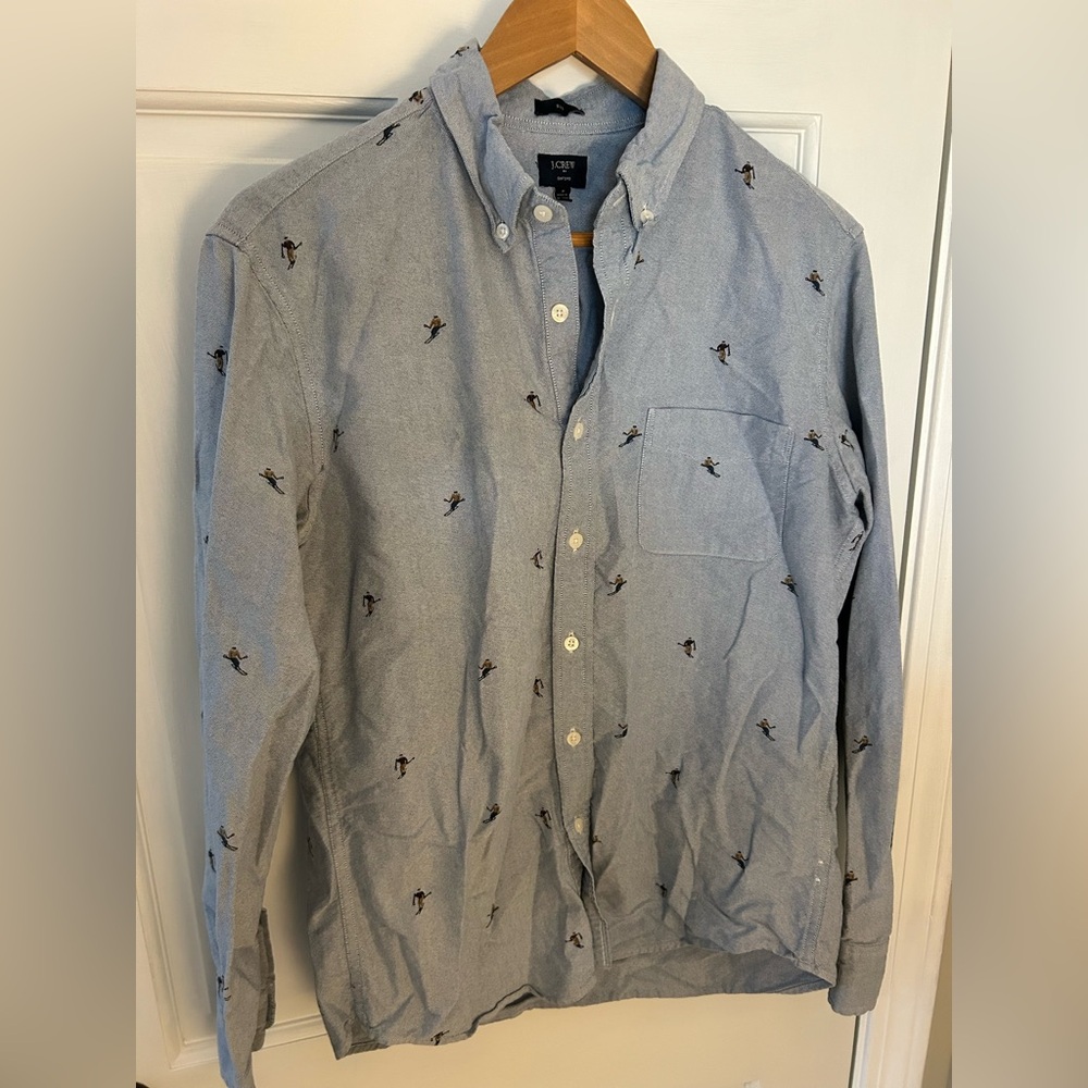 JCrew men’s Oxford Ski button down shirt - Size M